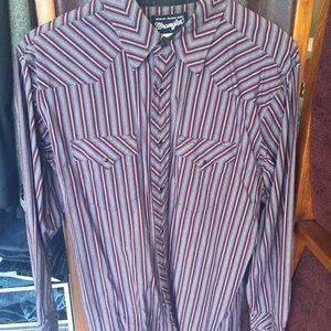 Wrangler L snap button rockabilly shirt